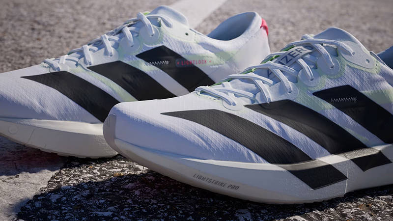 adidas Adizero Adios 9 White Black IF9419 stripe