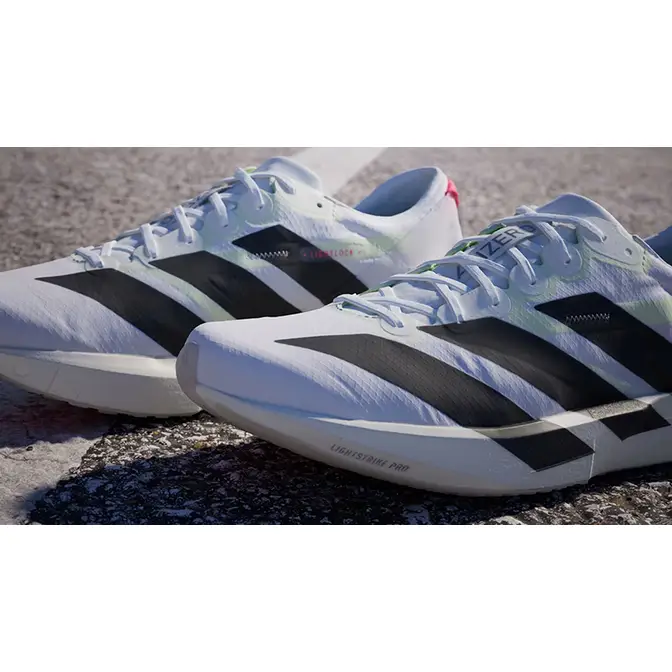 adidas Adizero Adios 9 White Black IF9419 stripe