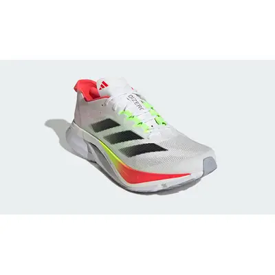 adidas Adizero Boston 12 0White Lucid Red JQ2552 front