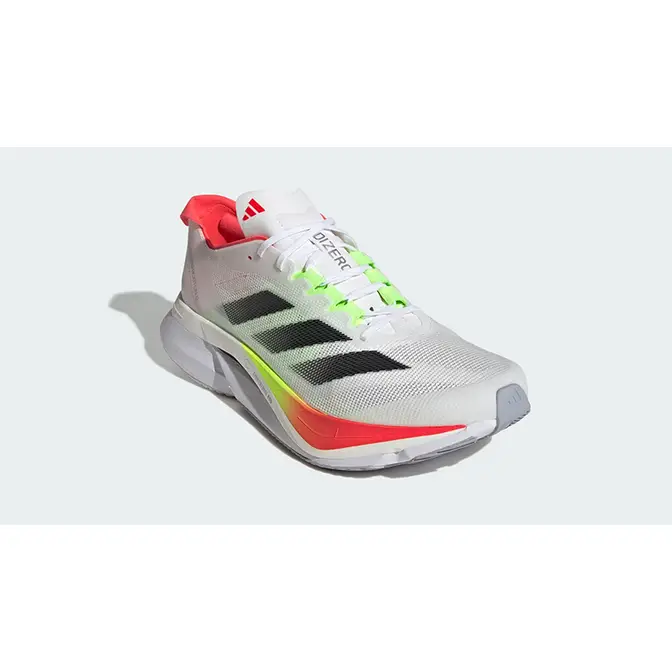 adidas Adizero Boston 12 0White Lucid Red JQ2552 front