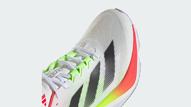 adidas Adizero Boston 12 0White Lucid Red JQ2552 toe