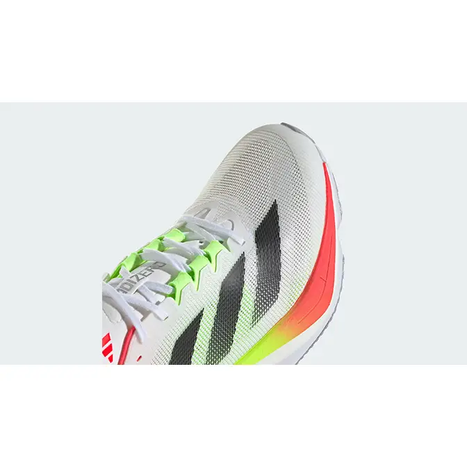 adidas Adizero Boston 12 0White Lucid Red JQ2552 toe