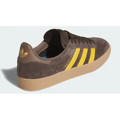 adidas Gazelle ADV Dark Brown Preloved Yellow Back