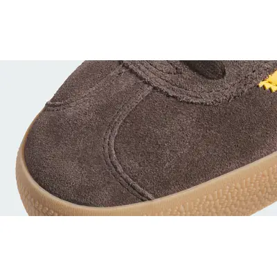 adidas Gazelle ADV Dark Brown Preloved Yellow Side
