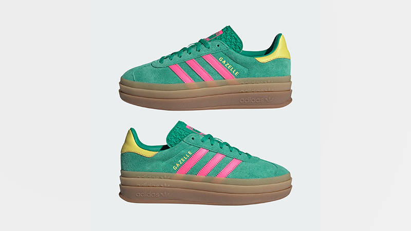 adidas Gazelle Bold Green Pink JH9668 feature