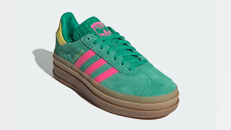 adidas Gazelle Bold Green Pink JH9668 front