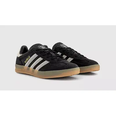 adidas Gazelle Indoor Black Wonder White JI2755 front
