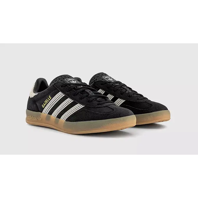 adidas Gazelle Indoor Black Wonder White JI2755 front