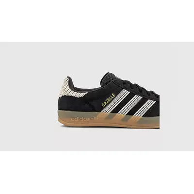 adidas Gazelle Indoor Black Wonder White JI2755 heel