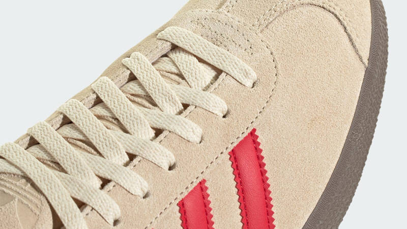 adidas Gazelle Sand Strata Better Scarlet Side
