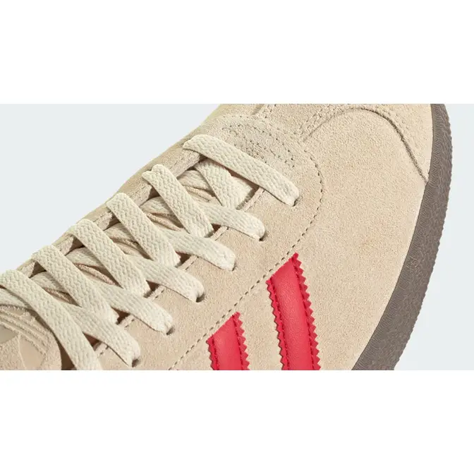 adidas Gazelle Sand Strata Better Scarlet Side