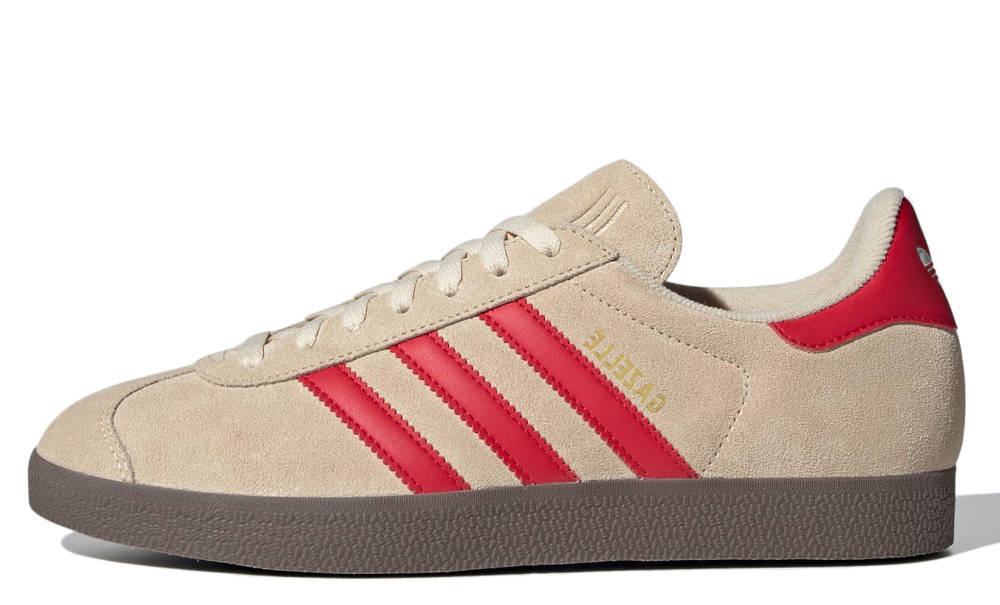 adidas Gazelle Sand Strata Better Scarlet