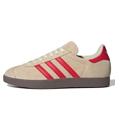 adidas Gazelle Sand Strata Better Scarlet
