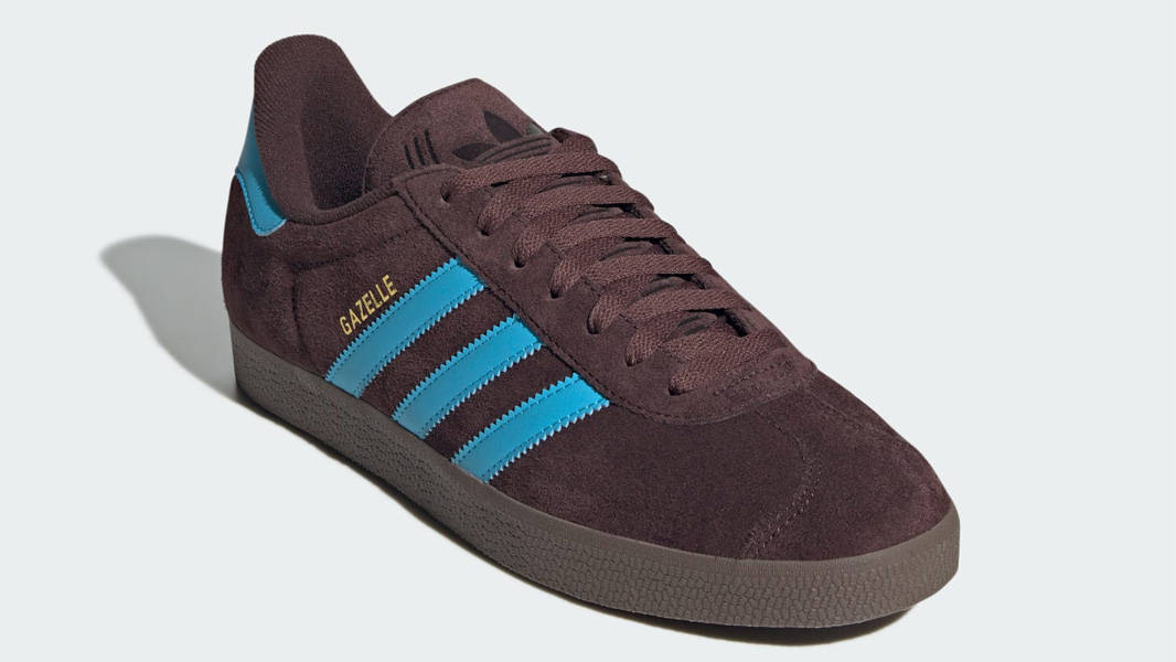 adidas Gazelle Shadow Brown Sky Rush Front