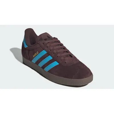 adidas Gazelle Shadow Brown Sky Rush Front