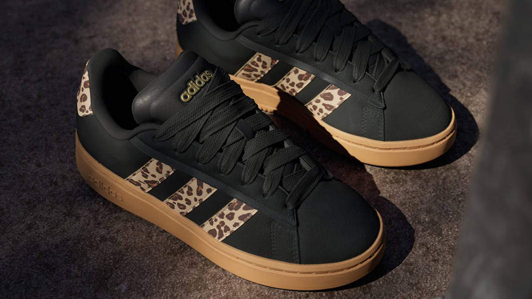 adidas Grand Court Alpha 00s Leopard Black | JS2886 | The Sole