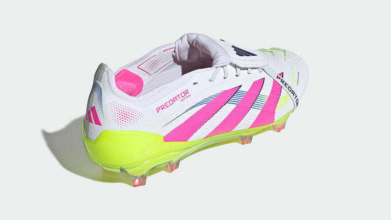 adidas Predator Elite Fold-Over Tongue Firm Ground Boots Pink Lemon ID8967 back