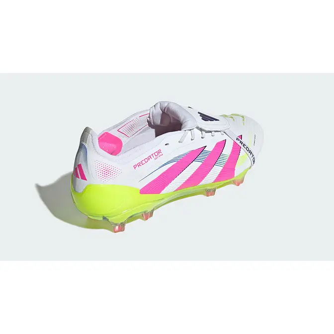 adidas Predator Elite Fold-Over Tongue Firm Ground Boots Pink Lemon ID8967 back