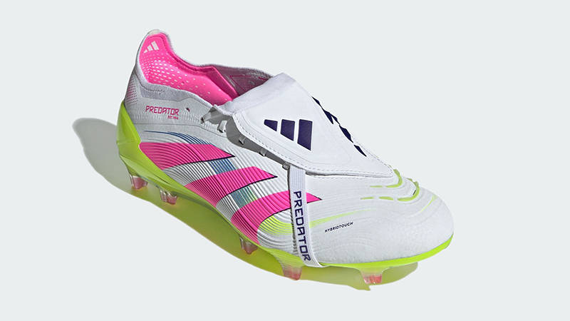 adidas Predator Elite Fold-Over Tongue Firm Ground Boots Pink Lemon ID8967 front