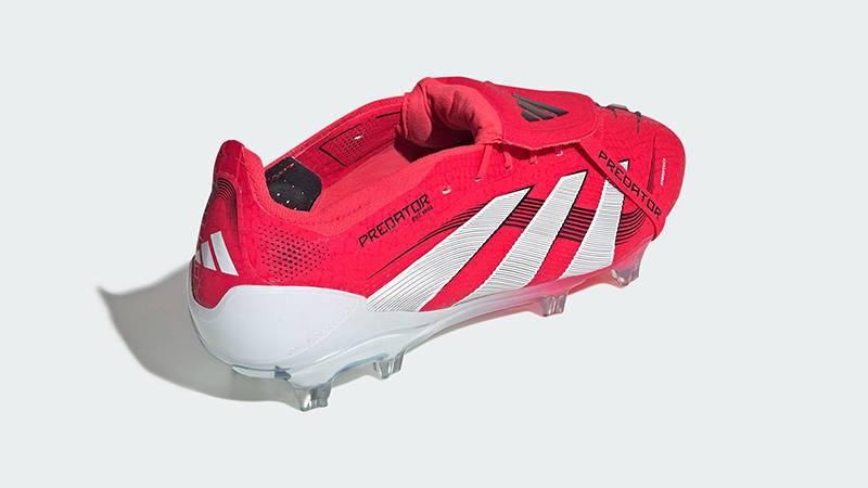 adidas Predator Elite Fold-Over Tongue Firm Ground Boots Red ID8966 back