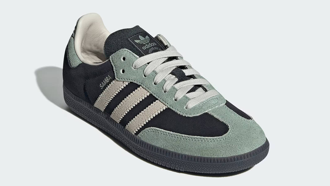 adidas Samba OG Alumina Silver Green JI2680 Side