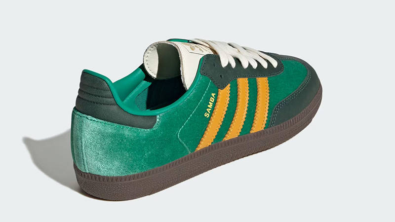 adidas gazelle silver green womens Adidas Skateboarding Samba ADV Skate Shoe - White/Green/Gum
