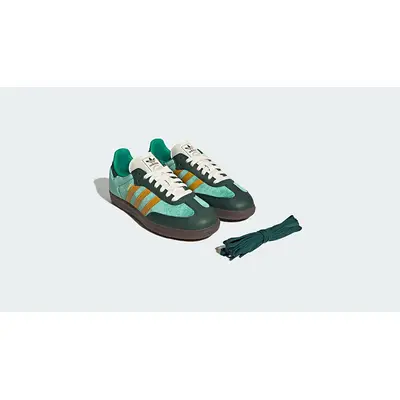 adidas Samba OG Green Yellow JI2681 with lace