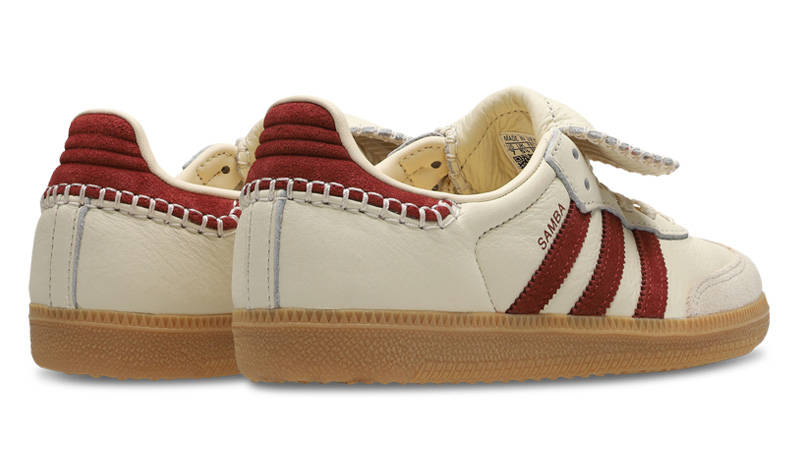 adidas Samba OG LT Beige Red Back