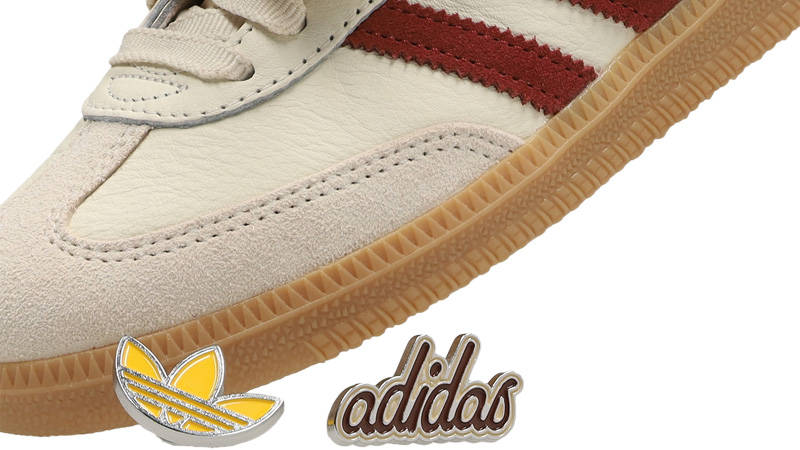 adidas Samba OG LT Beige Red Side