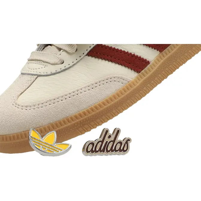 adidas Samba OG LT Beige Red Side