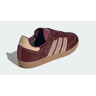 adidas Samba OG Sand Strata Maroon Pony JP5330 Back