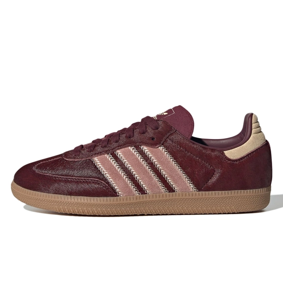 adidas Samba OG Sand Strata Maroon Pony JP5330