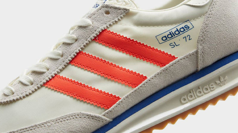 adidas SL 72 RS Off-White Orange Closeup