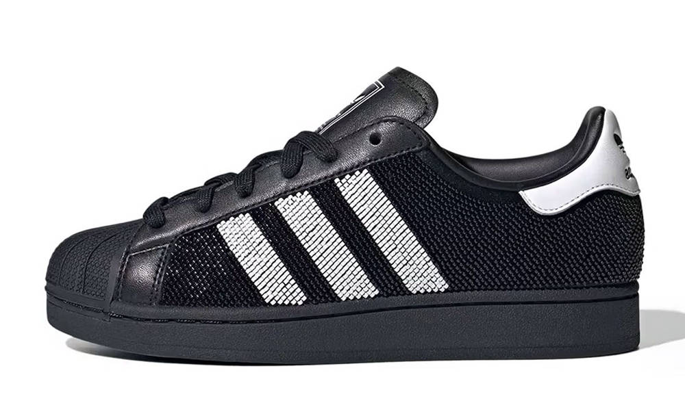 adidas Superstar Black Beaded