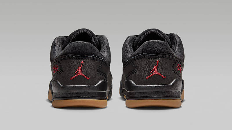 Air Jordan Flight Court GS Black Red Gum HF3333-001 back