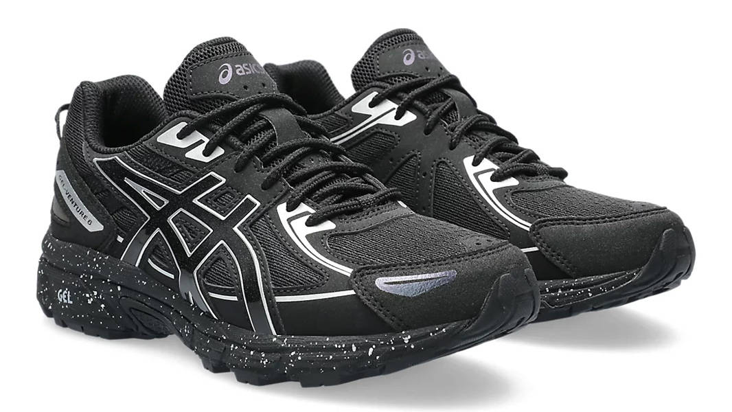 ASICS GEL-Venture 6 GS Black Pure Silver Front