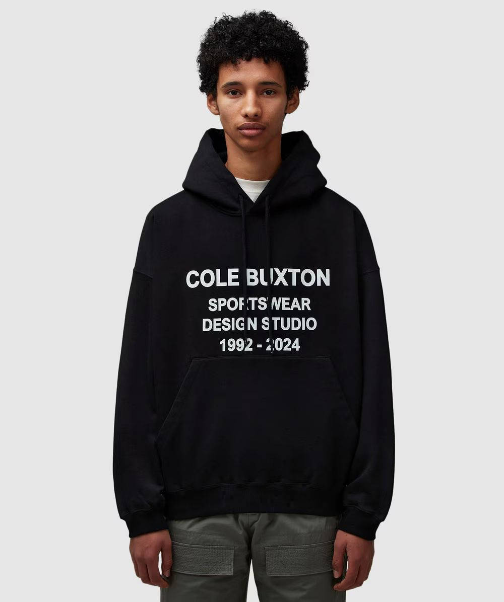 Cole Buxton Design Studio Hoodie Black Feature