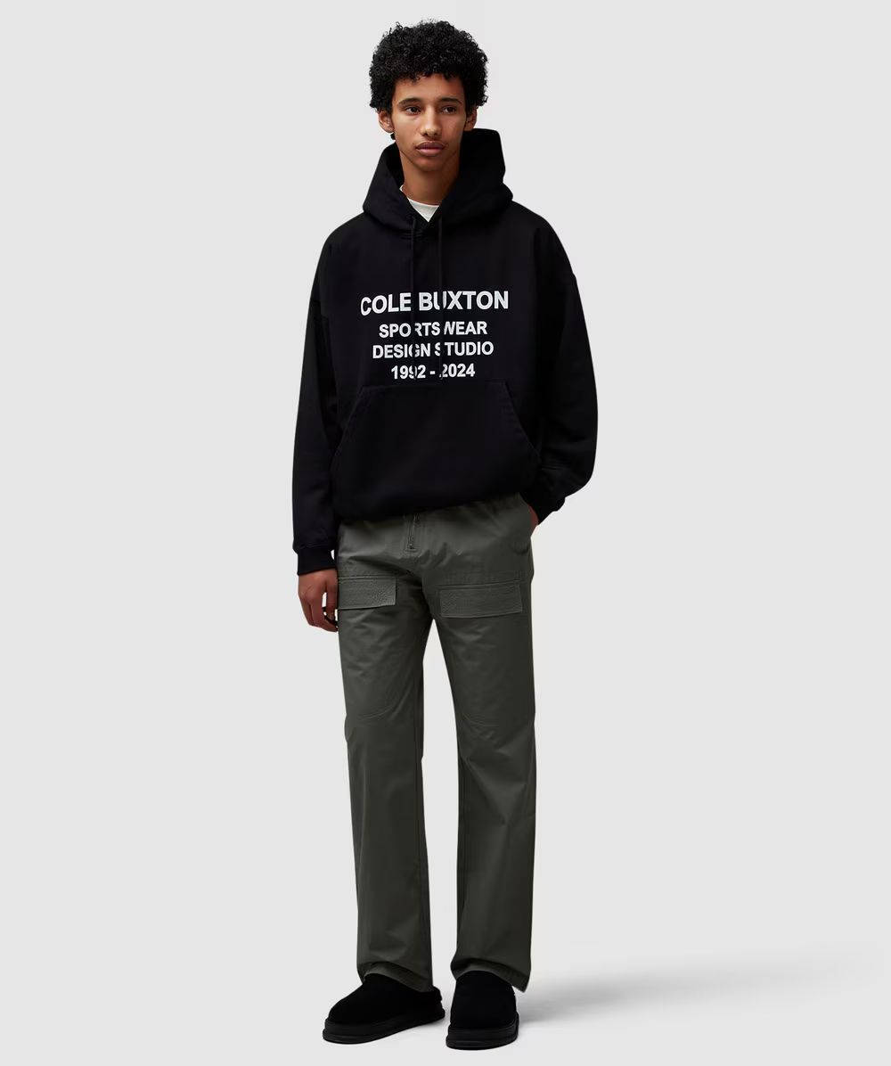 Cole Buxton Design Studio Hoodie Black Full View