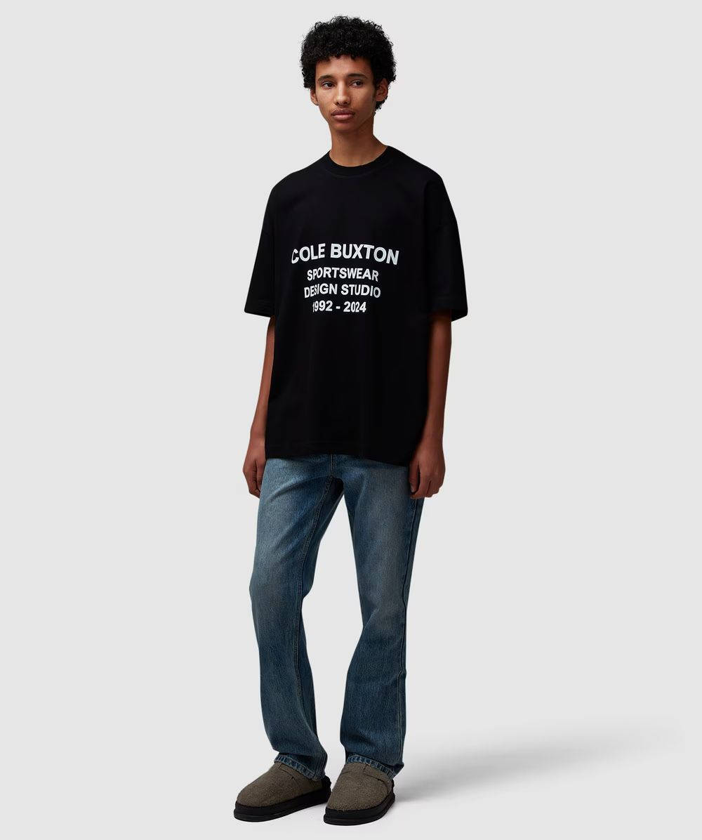Cole Buxton Design Studio T-shirt Black Full View