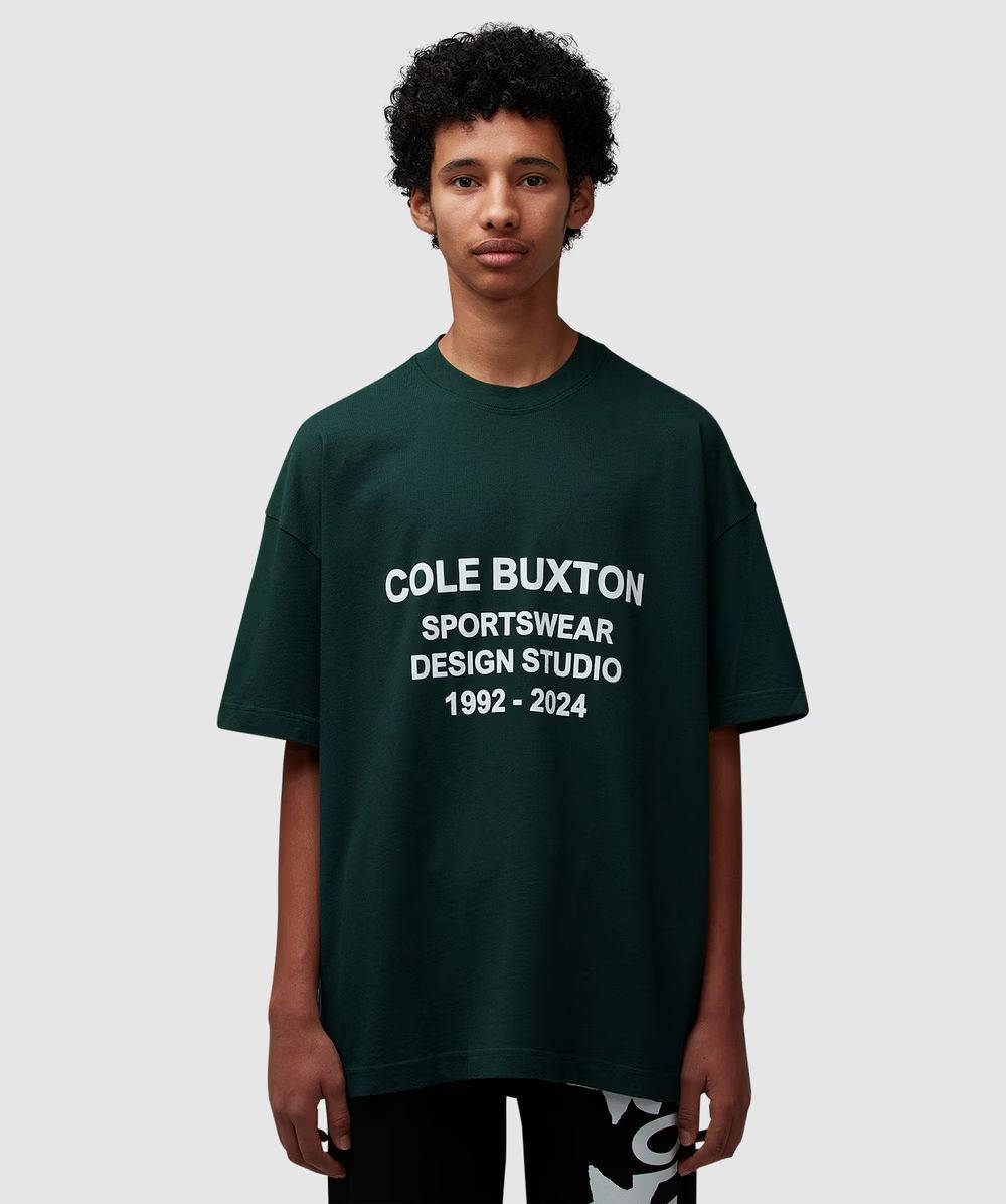 Cole Buxton Design Studio T-shirt Forest Green Feature