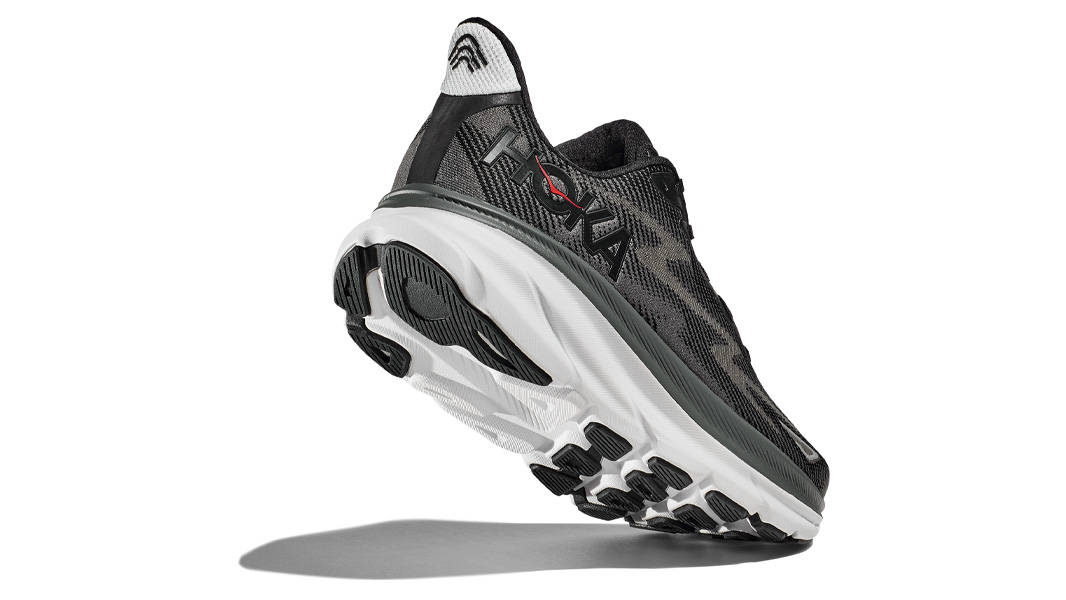 Hoka Clifton 9 Black Outer Orbit Closeup