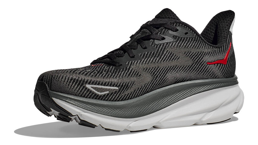 Hoka Clifton 9 Black Outer Orbit Front