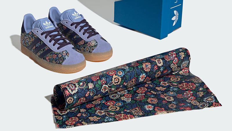 Liberty London x adidas Gazelle GS Floral Embroidery JH5209 Front