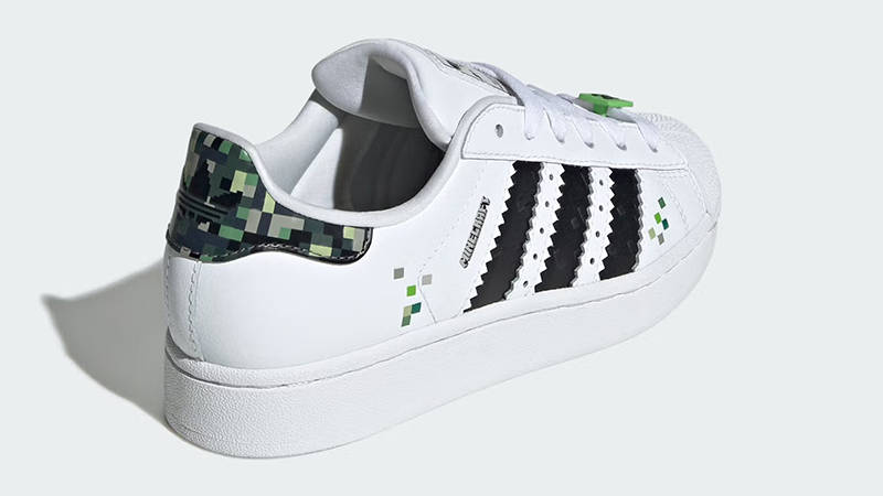 Minecraft x adidas Superstar GS Creeper JQ8749 Bacl