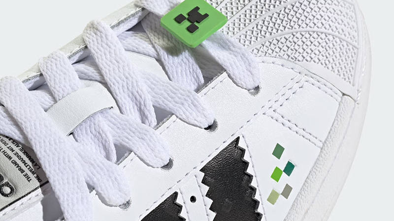 Minecraft x adidas Superstar GS Creeper | JQ8749 | The Sole