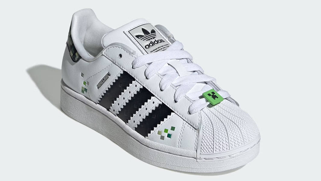 Minecraft x adidas Superstar GS Creeper JQ8749 Side