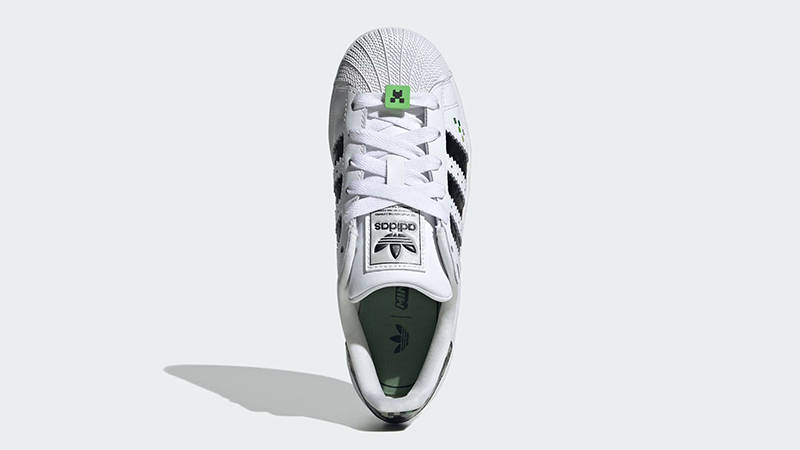 Minecraft x adidas Superstar GS Creeper | JQ8749 | The Sole
