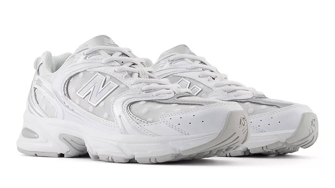 New Balance 530 Silver Metallic Polka Dots U530HFW Side