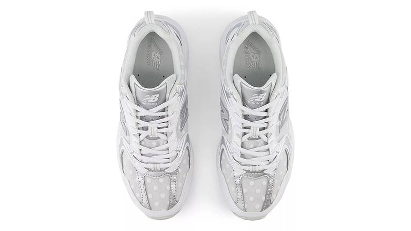 New Balance 530 Silver Metallic Polka Dots U530HFW Top
