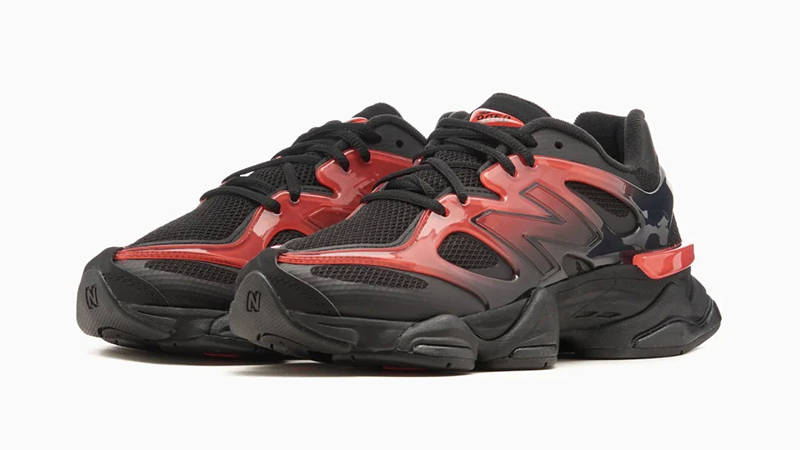 New Balance 9060 Black Red Gradient U9060IDZ front